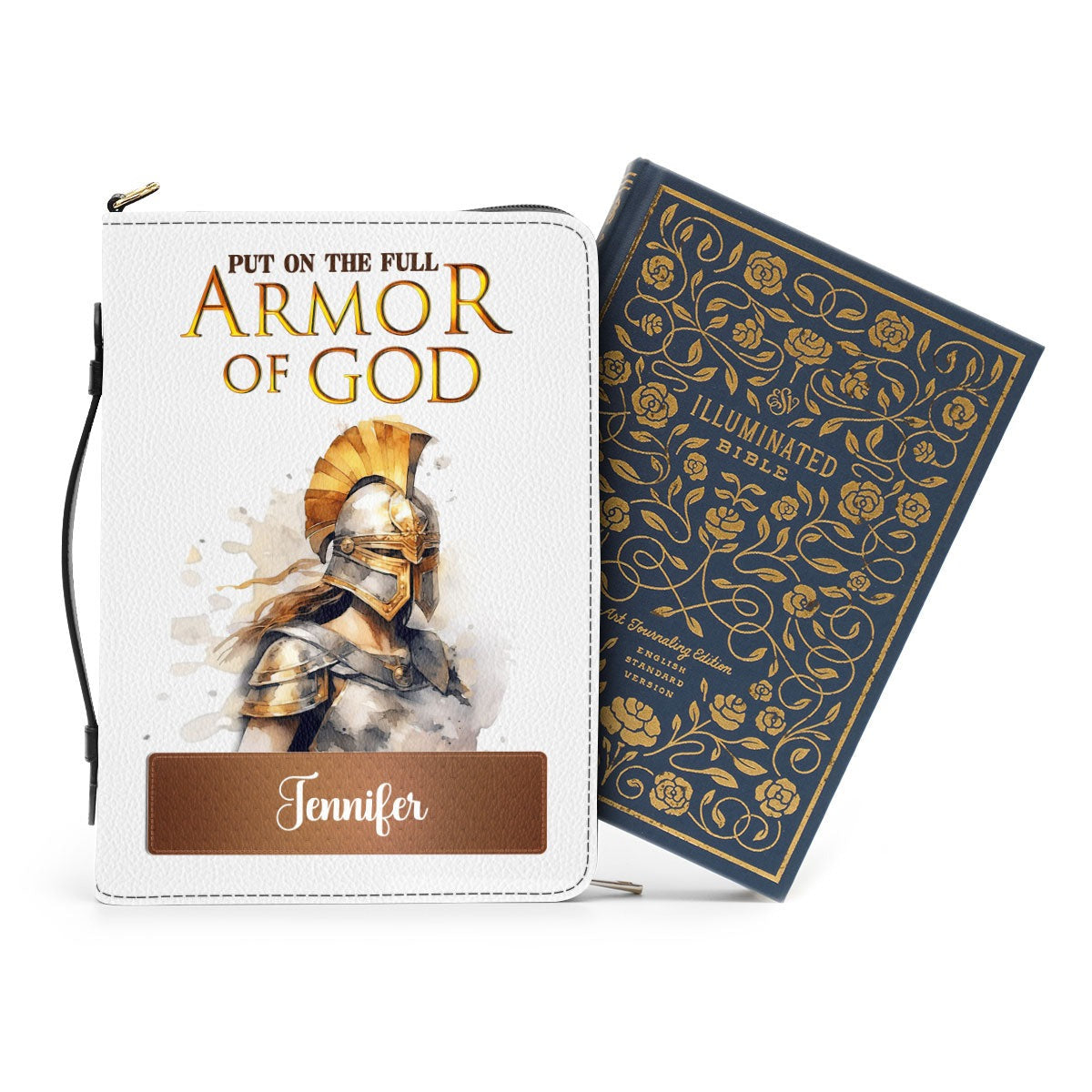 Armor Of God Leather Book Cover, Personalized Bible Cover With Handle , Spiritual Gift For Christian People, Christian Gift, Bible Covers Jesus Gifts